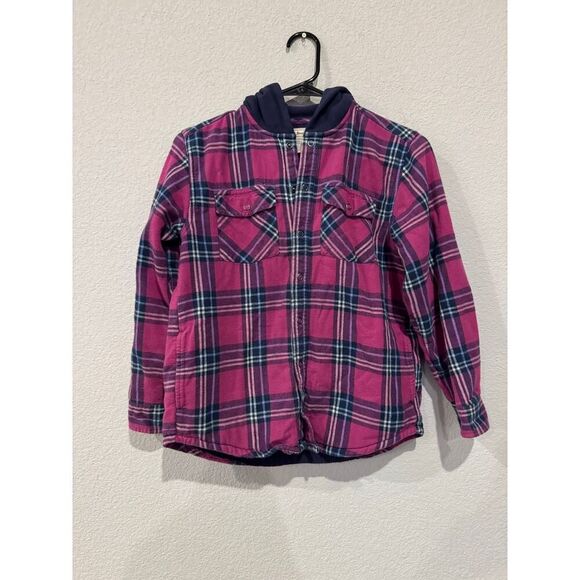 LL Bean Girls Purple Shacket – Size 10-12 - Picture 1 of 3